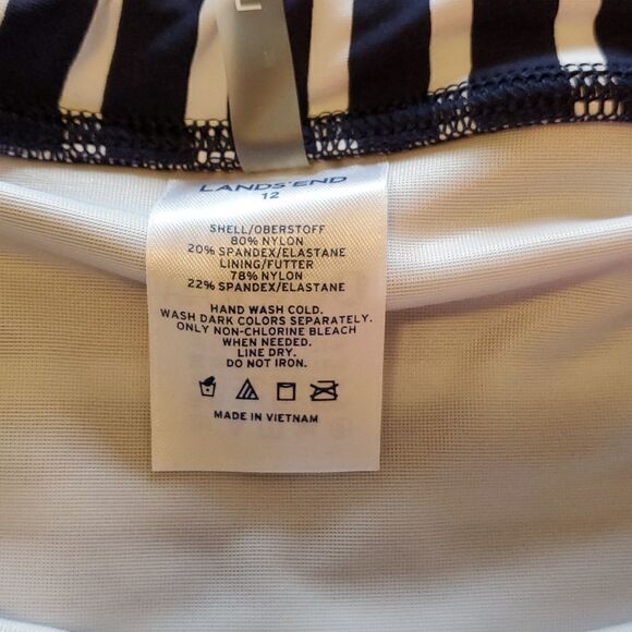 Lands' End Ladies Swimsuit Skort 12 - Picture 5 of 6